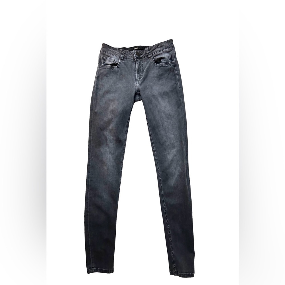 Maje Black Gray Low Rise Skinny Jeans Size Small / 36 long - Picture 2 of 11